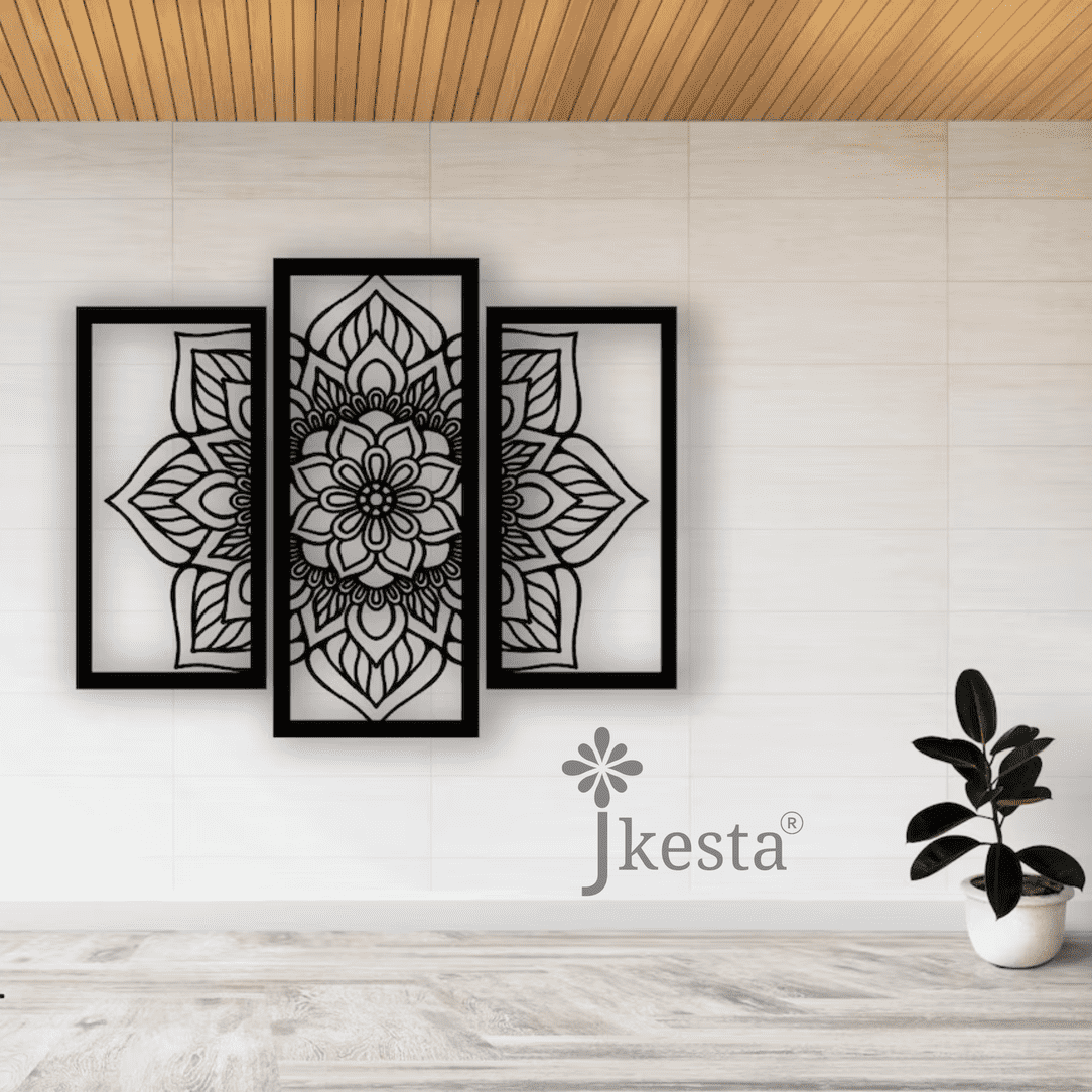 geometric metal wall art – modern & stylish accent