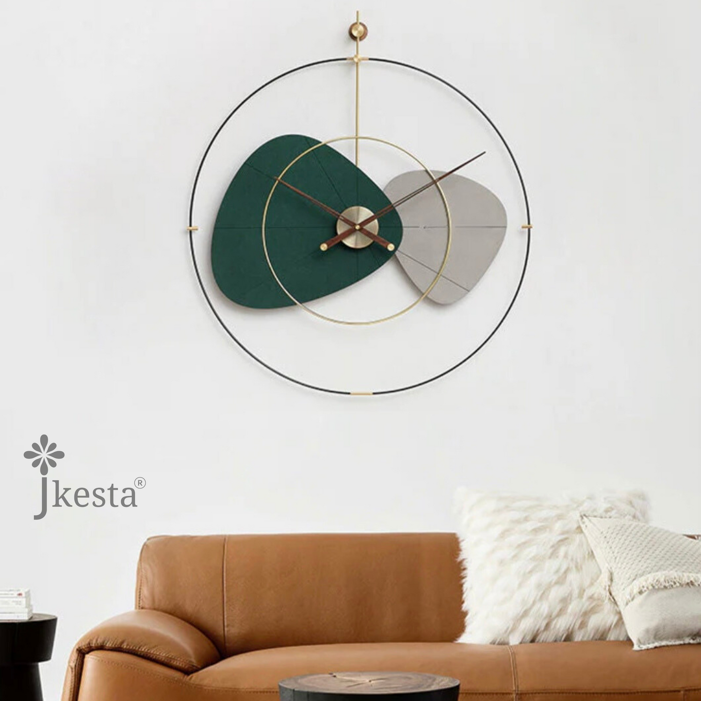 modern geometric wall clock