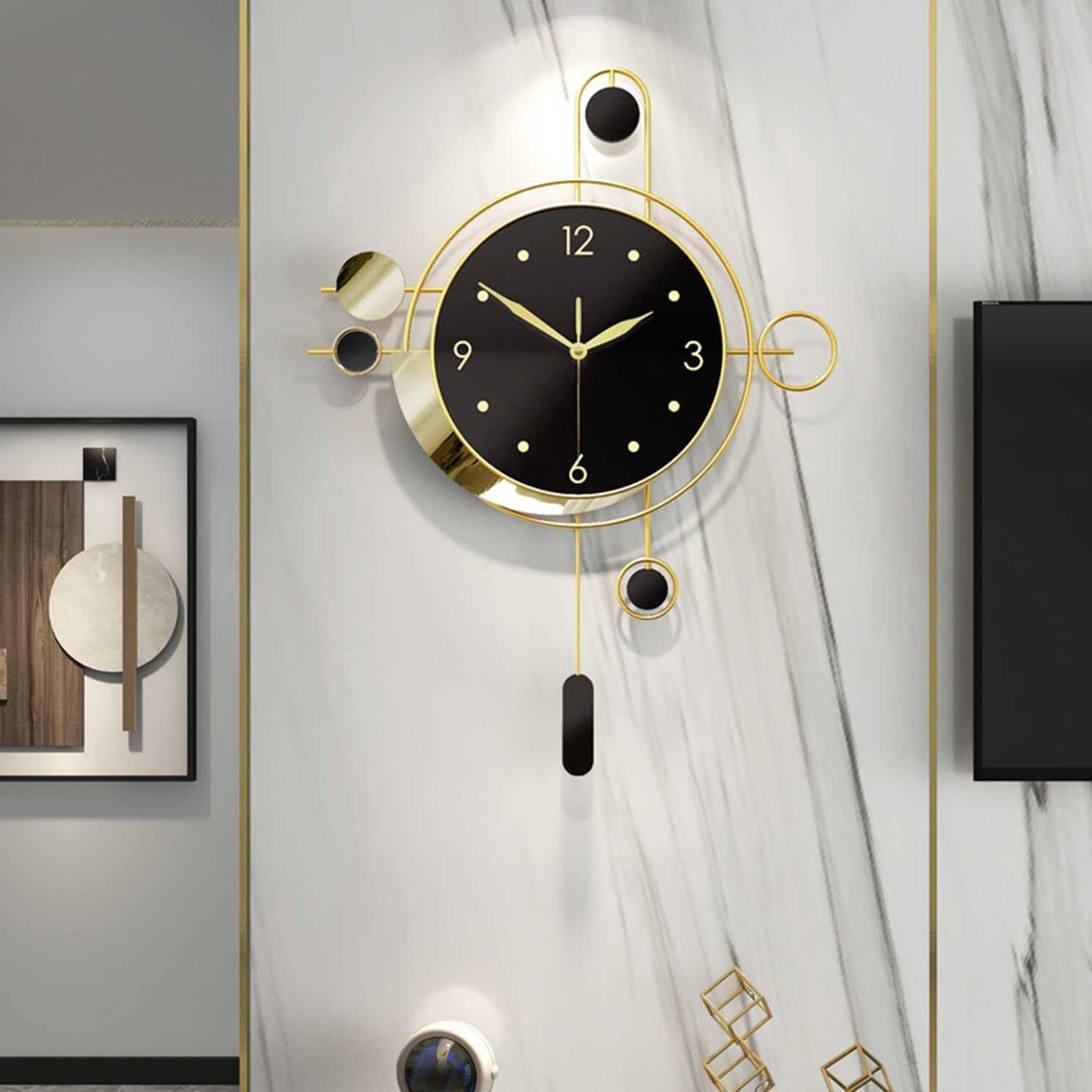 wall clocks pendulum modern living room wall clock