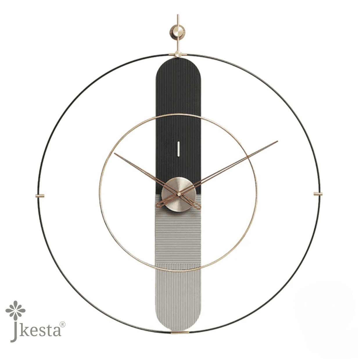 modern geometric wall clock – sleek & minimalist design