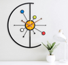 Morden Metal Wall Clock for Living Room Bedroom Office Kitchen Stylish Analog Wall Clock for Home and Hall Designer Big Size Modern