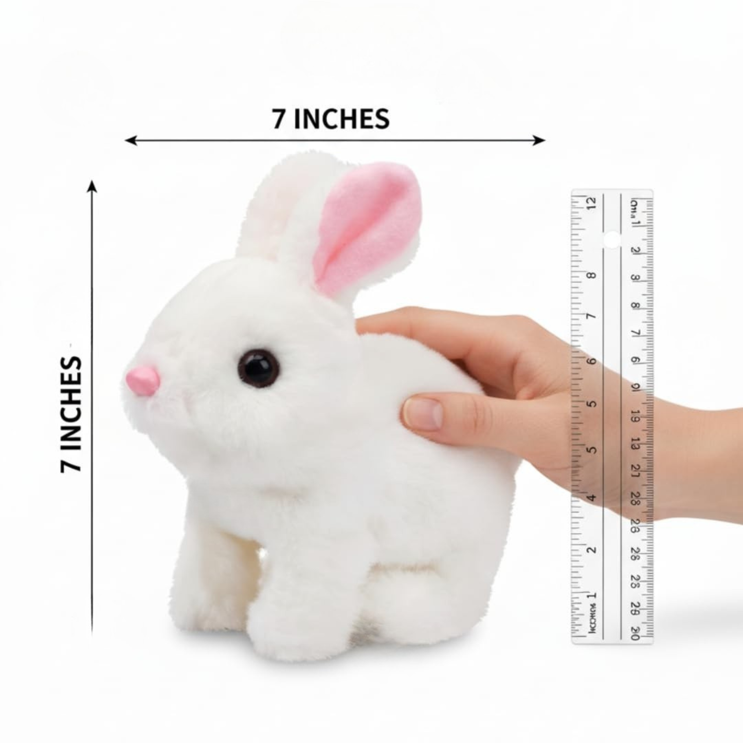 musical plush bunny toy for kids – soft singing rabbit toy with sound, cute baby musical soft toy for toddlers & gifts