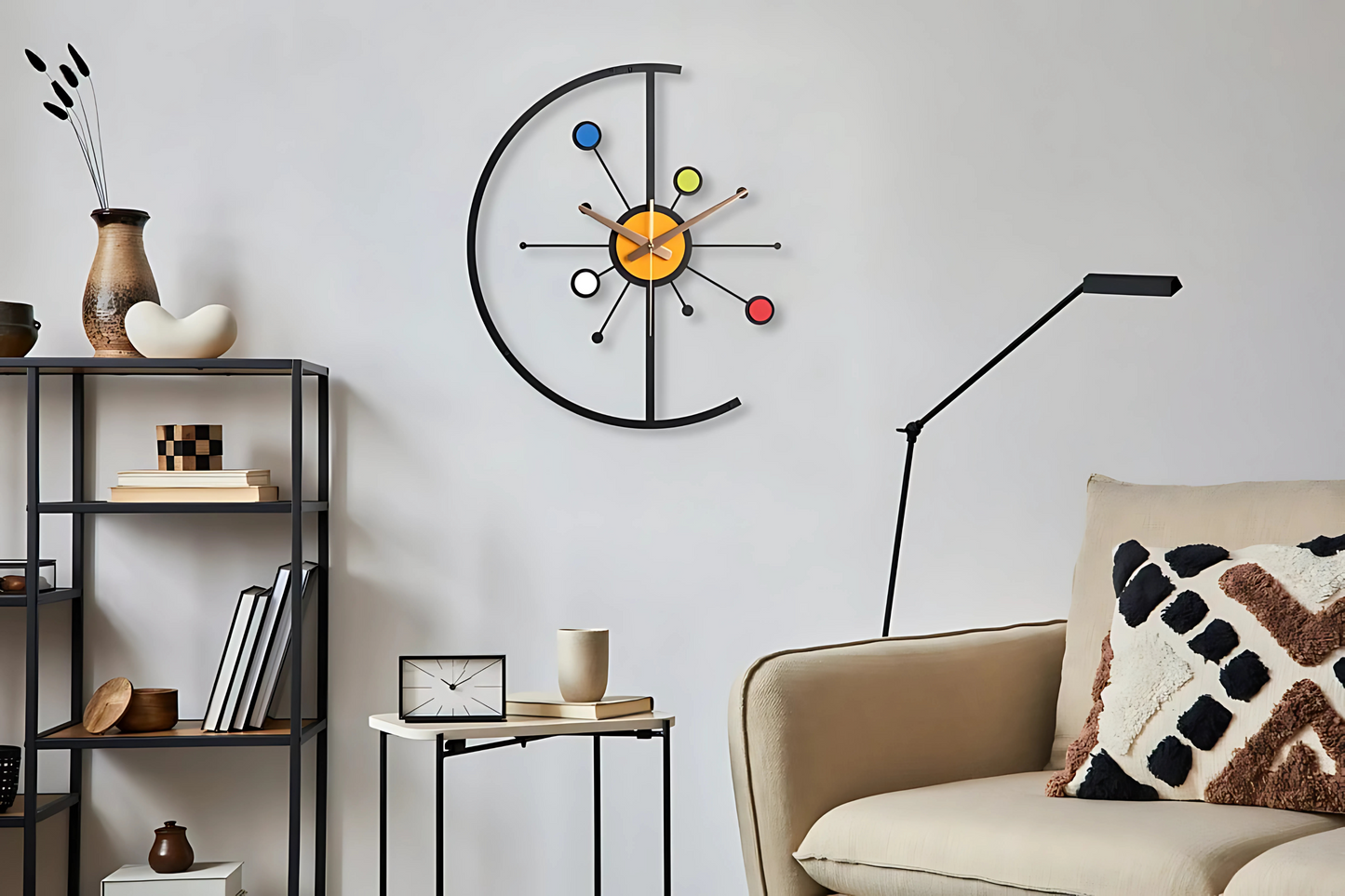 morden metal wall clock for living room bedroom office kitchen stylish analog wall clock for home and hall designer big size modern