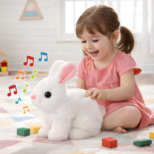 Musical Plush Bunny Toy for Kids – Soft Singing Rabbit Toy with Sound, Cute Baby Musical Soft Toy for Toddlers & Gifts